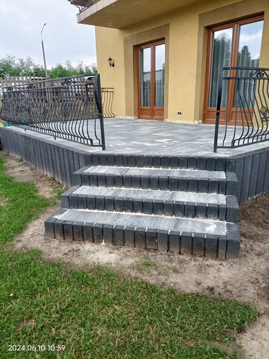 Układanie kostki brukowej,Ogrodnictwo