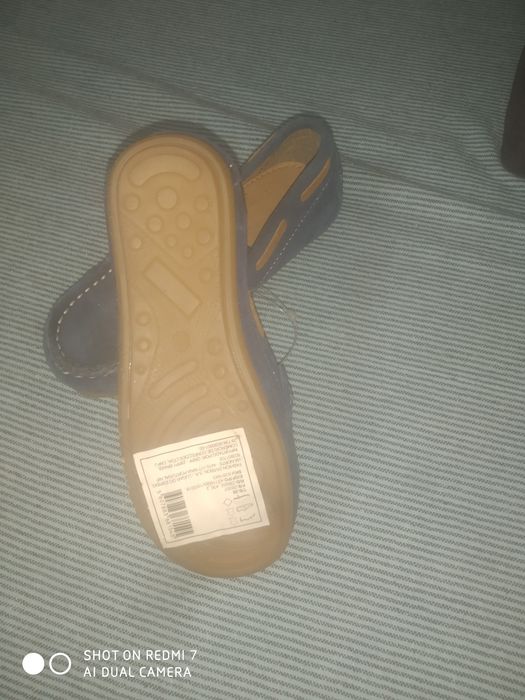 Mocassim azuis escuros