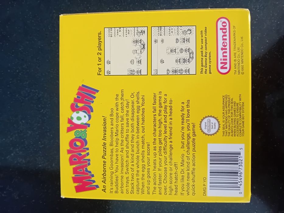 Mario & Yoshi - Gameboy Clássico