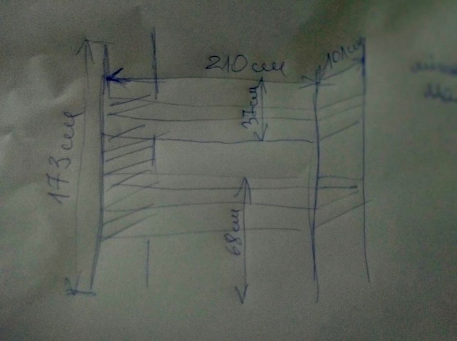 Двоярусне (лофт) ліжко з натурального дерева