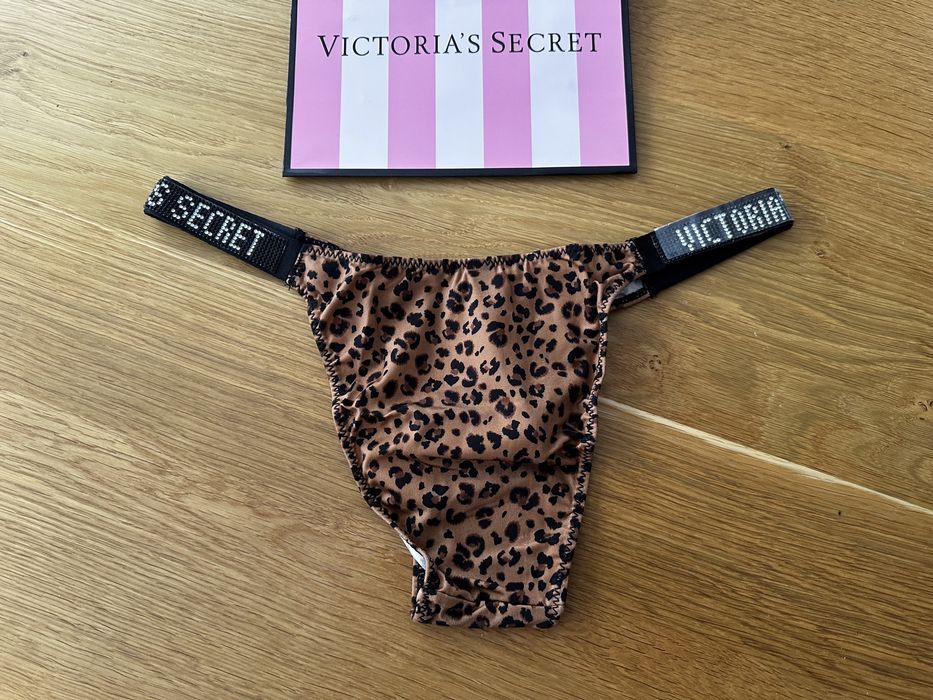 Majtki Victoria’s Secret rozmiar L, cyrkonie