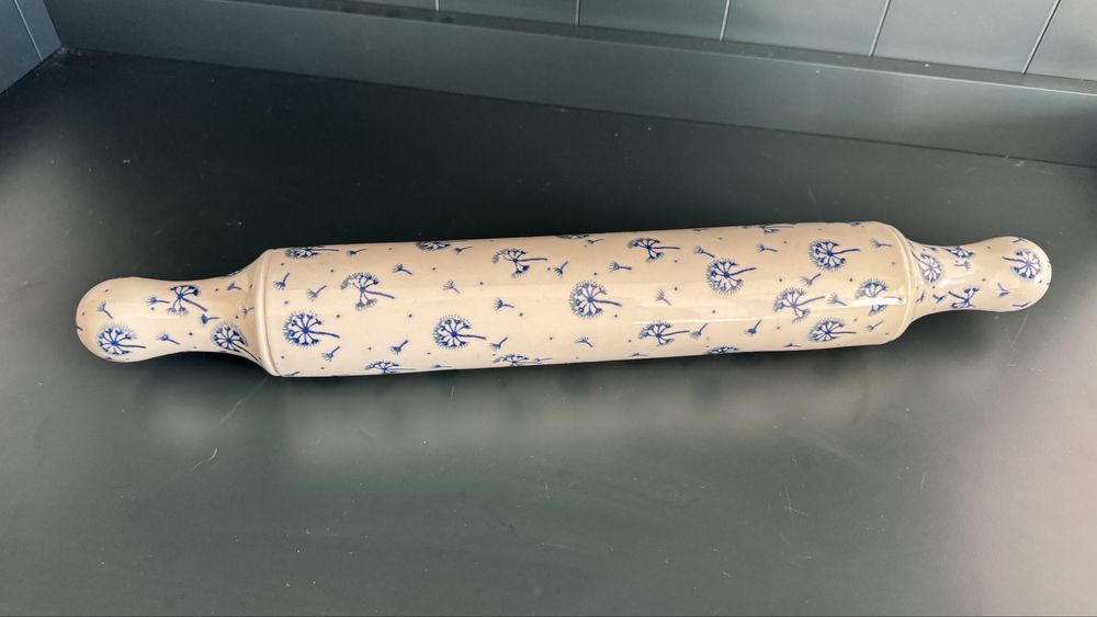 Wałek do Ciasta Bolesławiec Ceramika Artystyczna dmuchawce