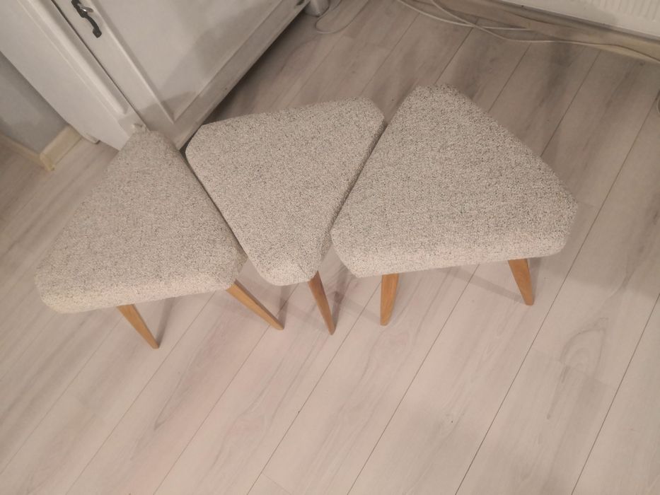 Taboret PRL trójnóg loft design