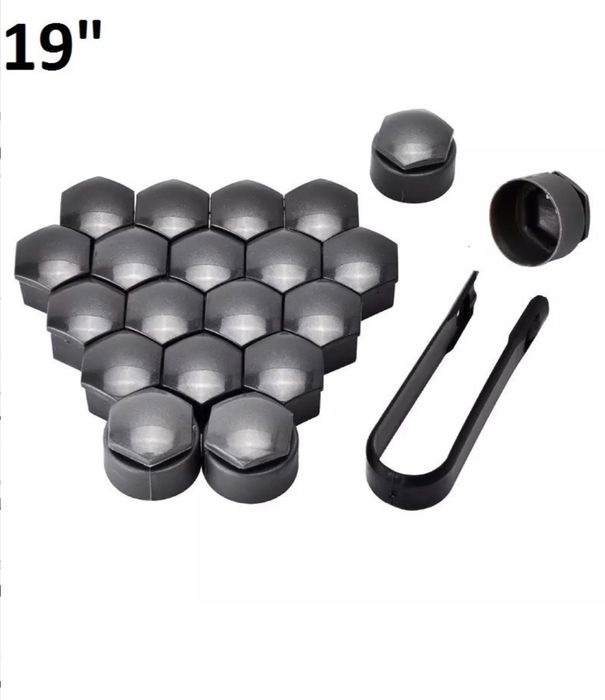 Колпачки на колесные болты AUDI 19"17"є (ОРИГІНАЛ ЧОРНІ)SKODA VW.Луцьк