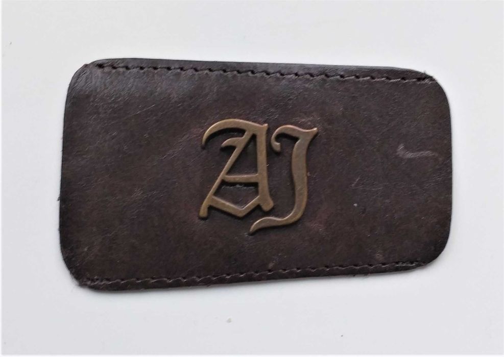 Лейблы / ярлыки на джинсы AJ / Armani Jeans, кожа / экокожа, оригинал