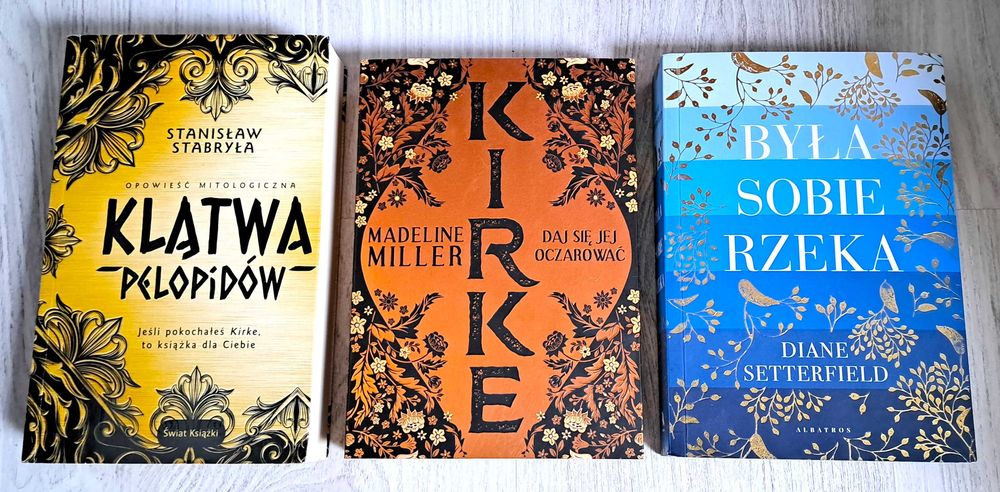 3x Madeline Miller Kirke + Diane Setterfield Była sobie rzeka + Stanisław Stabryła Klątwa Pelopidów