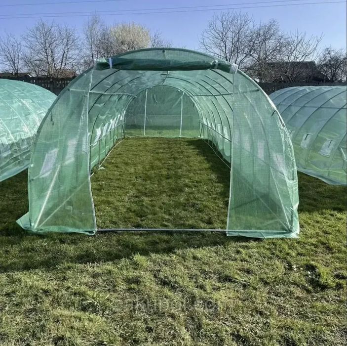 СУПЕР ЦЕНА!!! Теплица парник 30 м² 10×3×2 м  Усиленные каркас, пленка
