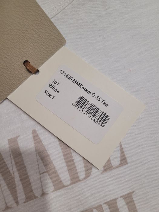 Nowa z metką biała bluzka tshirt z beżowym nadrukiem Mos Mosh new 38