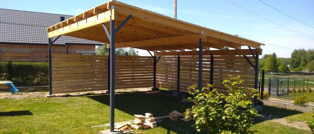 Wiata garażowa 6x3m z montażem