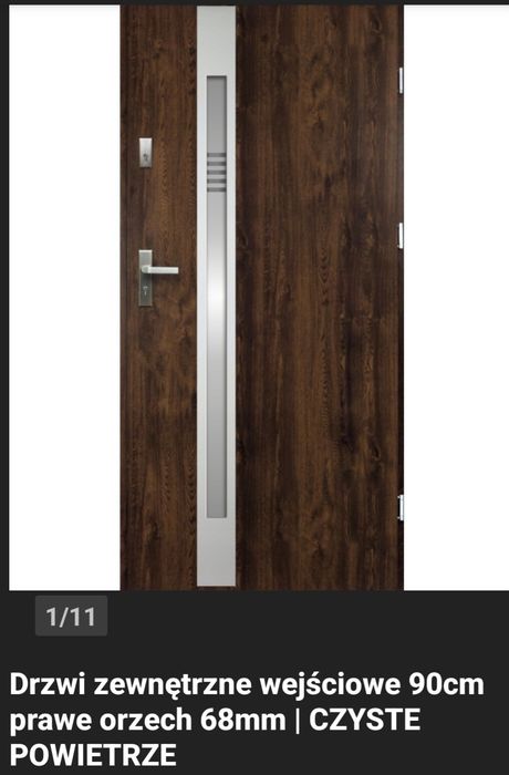 Drzwi zewnętrzne  tylko skrzydło bez ościeżnicy i okuć