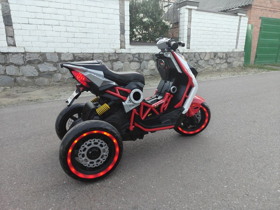 Дитячий мотоцикл скутер Bambi Racer M 5744EL-3 до 30 кг