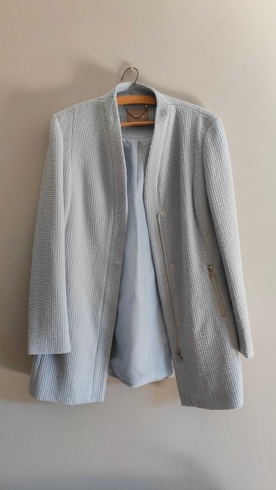 Płaszcz Przejściowy Niebieski - L