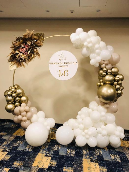 Komunia balony ścianka