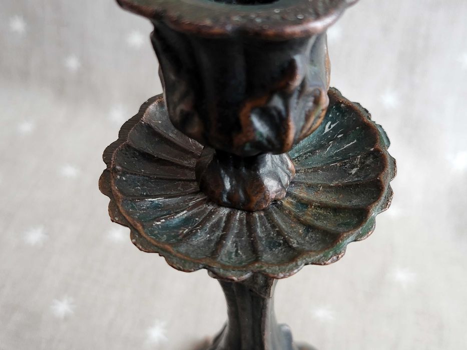 Подсвечник силумин №1. №2. Хорошее состояние