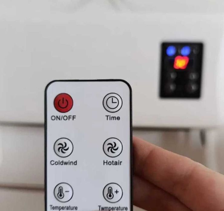 міні кондиционер 2 в 1 настінний обігрівач тепловентилятор 1500 Вт