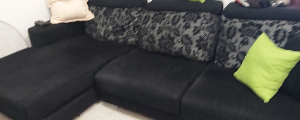 Sofa chese long  preto