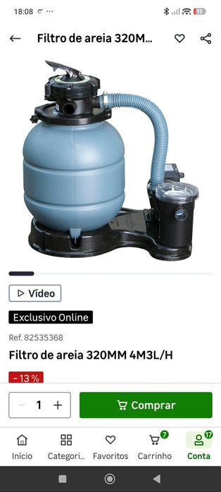 Motor Piscina - Filtro areia