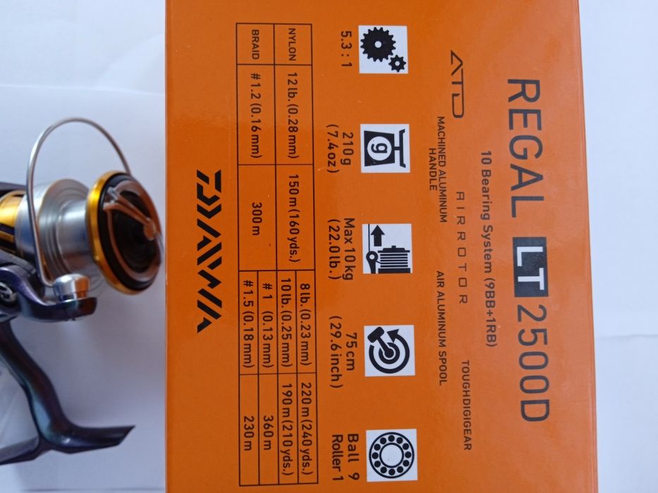 Спінінг. Катушка DAIWA REGAL 18 LT 2500D.