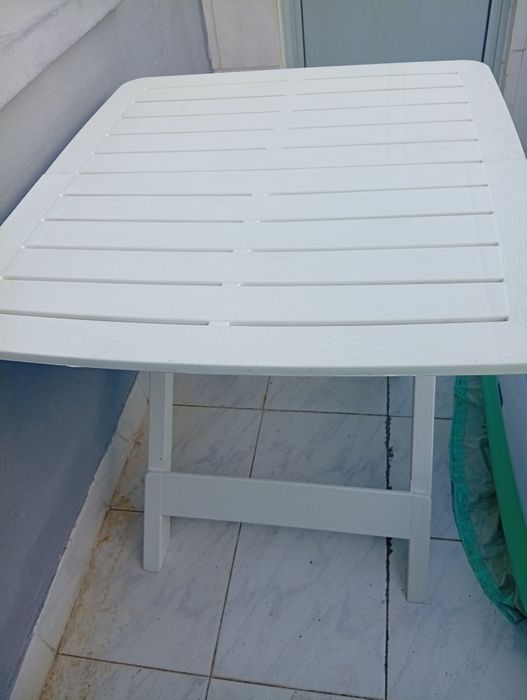 Mesa exterior plástico dobrável* medidas na descrição