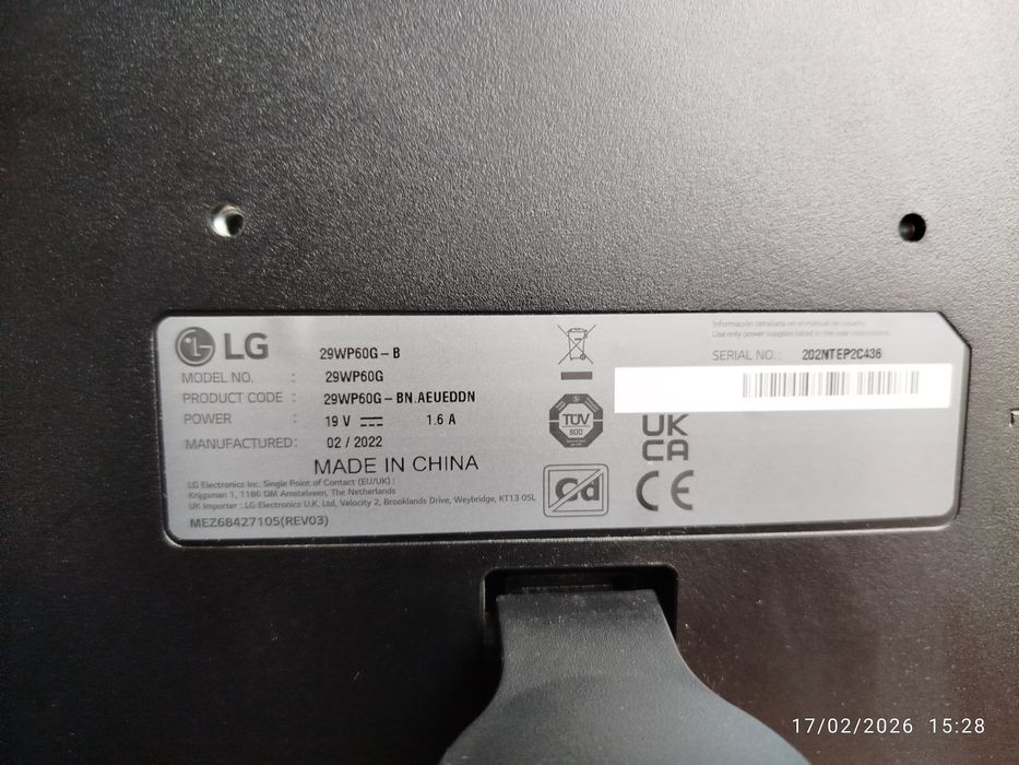 Monitor Gaming LG 29WP60G-B (29'' - 1 ms - 75 Hz - LED IPS)