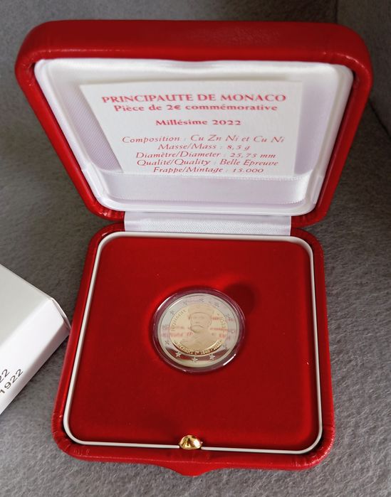 Moedas 2 euros, Proof, Mónaco