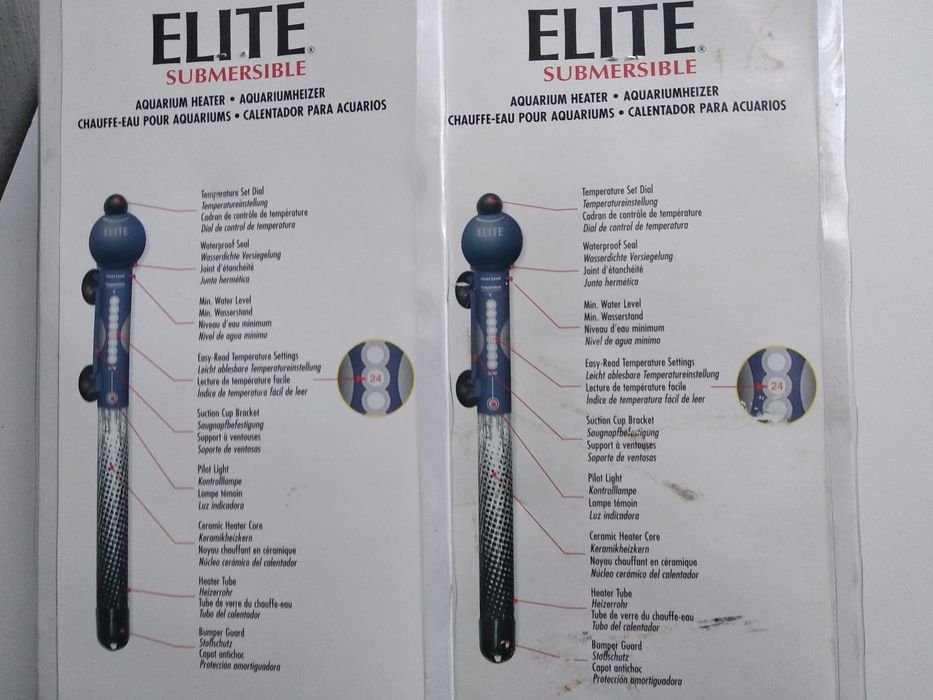 Аквариумный обогреватель биметаллическийELITE HEATER300Вт мощный новый