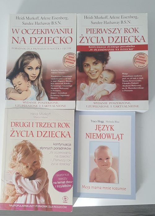 Książki w oczekiwaniu na dziecko, pierwszy, drugi i trzeci rok życia