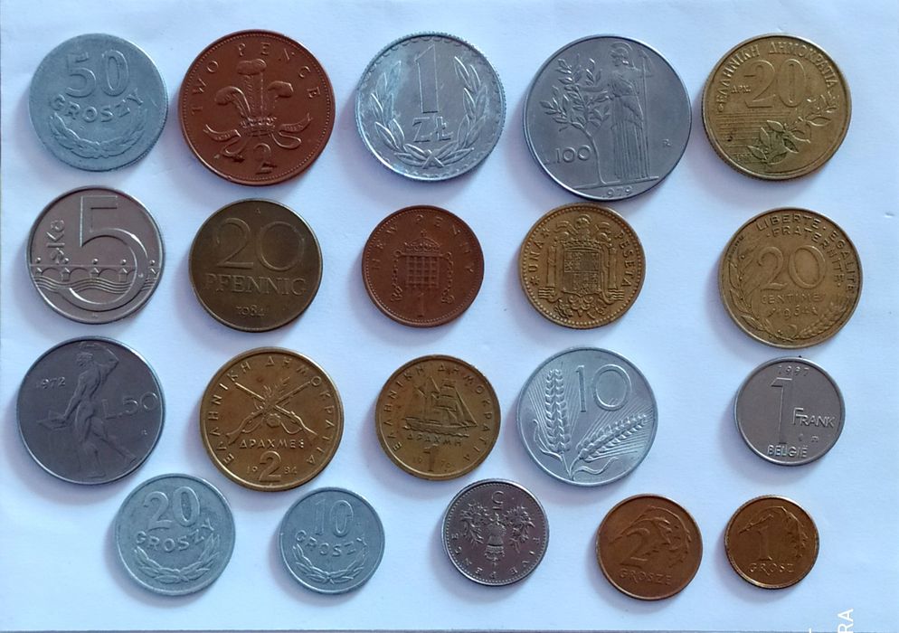 монеты мира 20 шт.