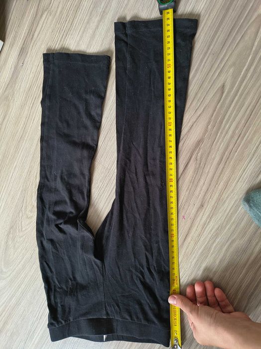 Dzwony spodnie flare H&M czarne 110 bawełna