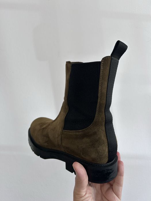 Botas camurça - verde seco (pouco usadas)
