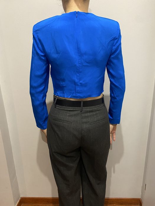 Nowa bluzka zara 34/xs chaber chabrowa wiskoza