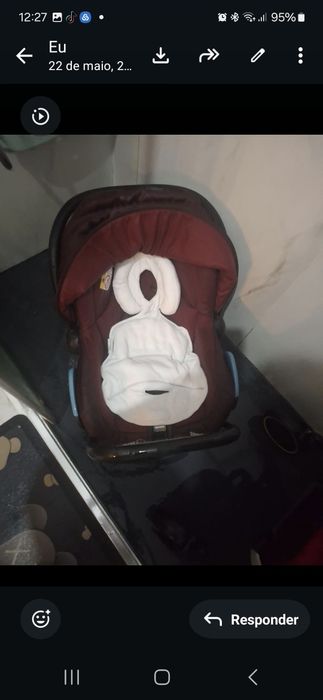 Cadeirinha bebé como nova