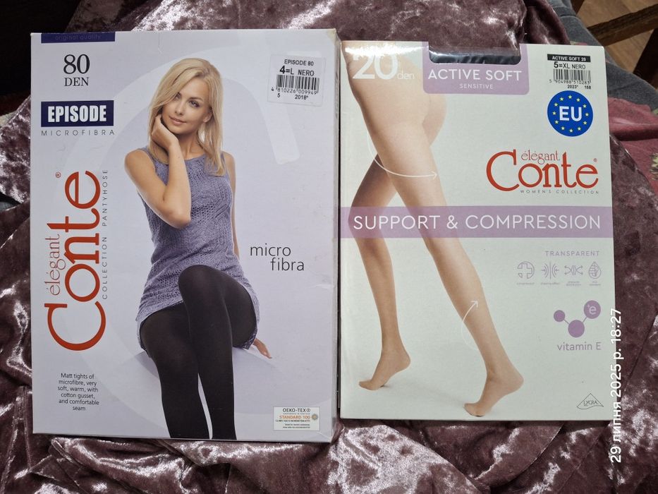 Колготки чулки інтуіція Legs Mary blue Conte