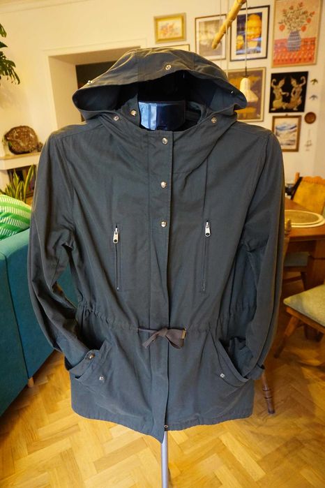 Kurtka khaki M 38 ZARA parka jesienna zimowa podpinka ocieplana lekka