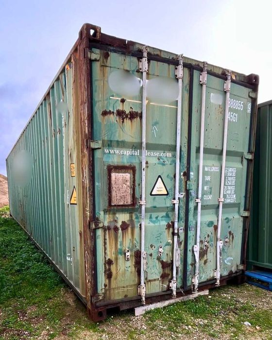 Contentor Marítimo 12 Metros Altura Extra (40 pés HC)