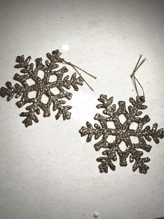 2 enfeites flocos 3D - novos