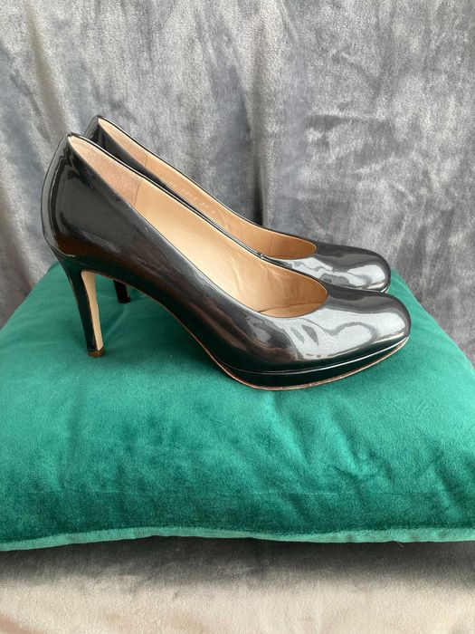 Premium szpilki HÖGL - 100% skóra - rozm. 39 (UK 6)