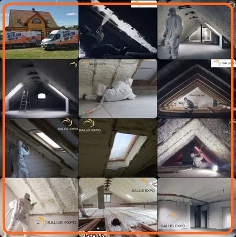 Kartuzy Ocieplanie Pianą Ocieplenia Poddasza Dachu Pianką Izolacje Pur