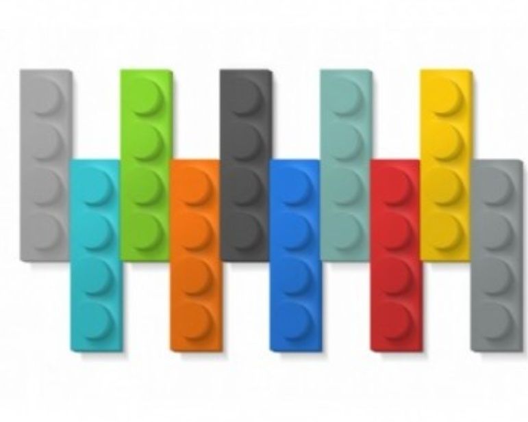 Lego,panele, dekoracja ścienna, kolorowe,