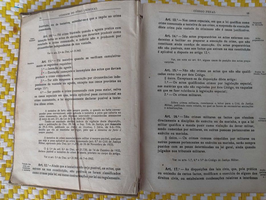 CÓDIGO PENAL PORTUGUÊS – 1886
Aprovado por decreto de 16  Set de 1886