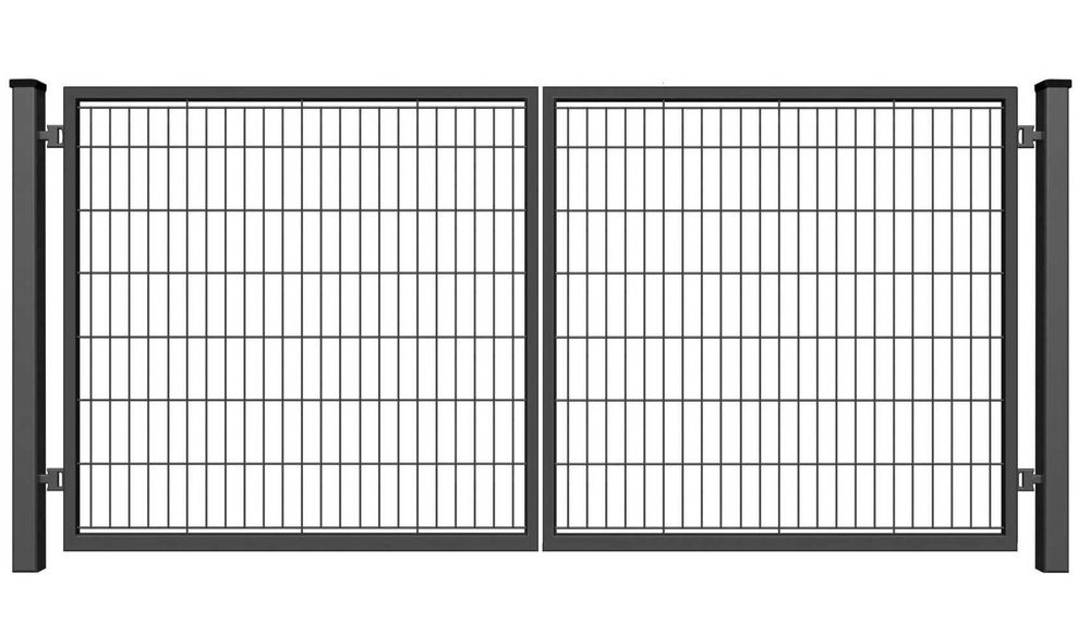 Brama dwyskrzydłowa panelowa 2D 400x150