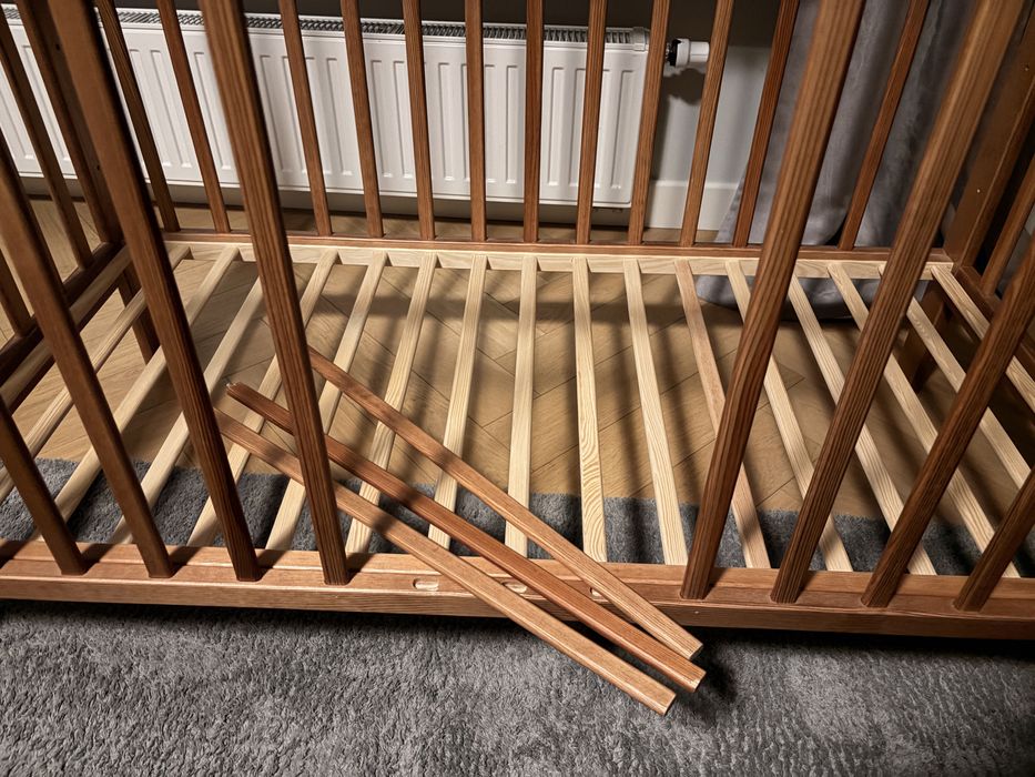 Łóżeczko woodies + materac 120x60