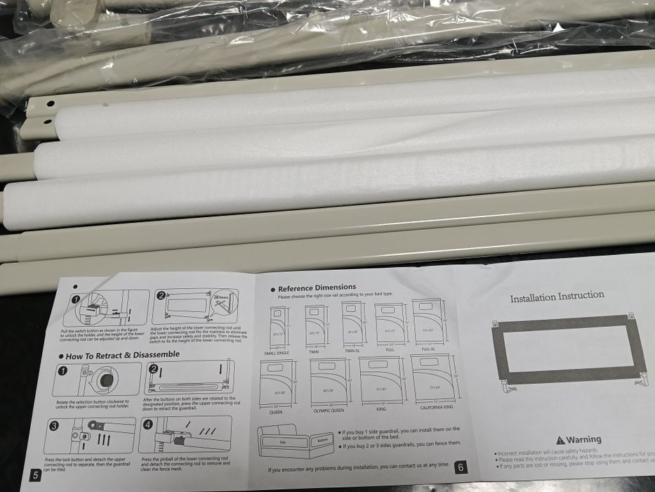 Proteção lateral de cama