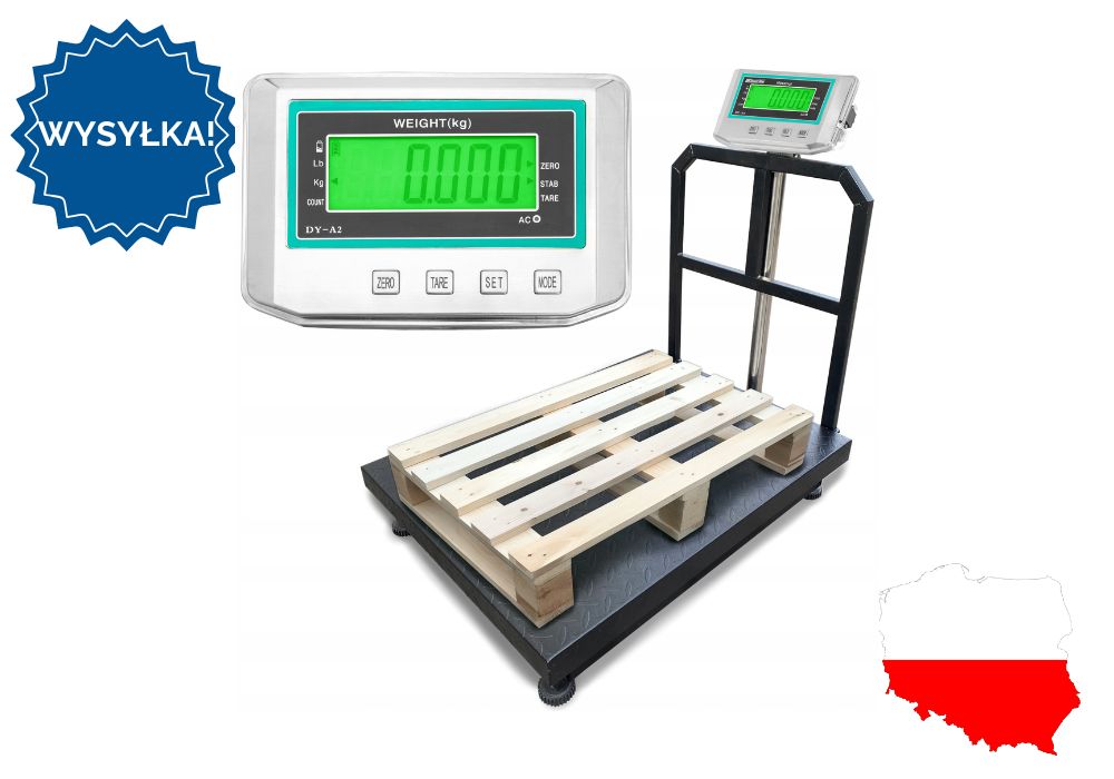 Waga 60x80cm przemysłowa do półpalet magazynowa solidna WYSYŁKA
