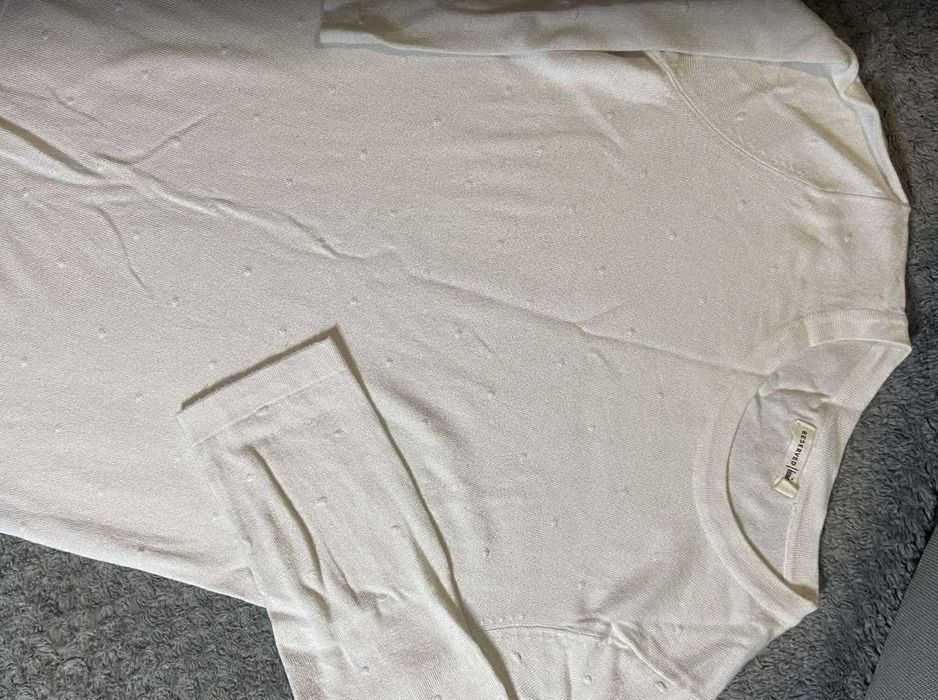 bluzka koszulka z rękawem 3/4 reserved