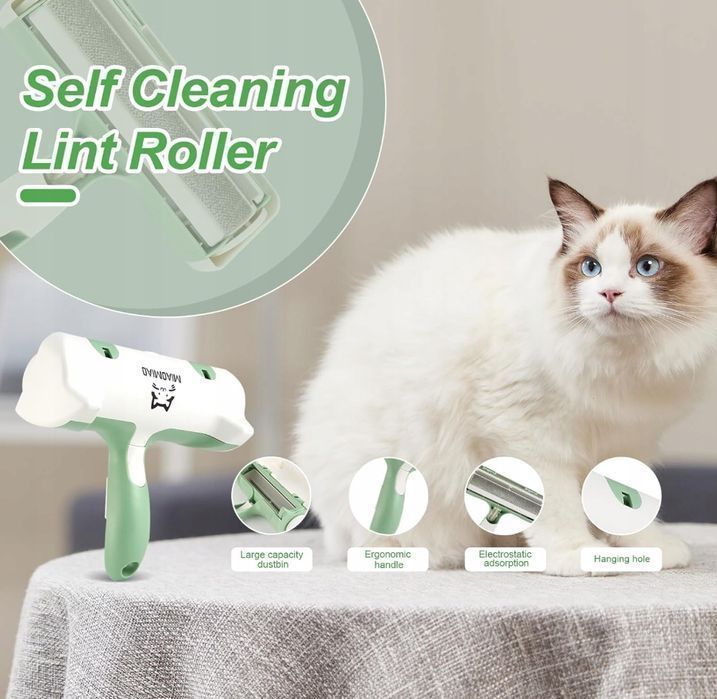 Urządzenie Do Usuwania Sierści Zwierząt, Wielokrotnego Użytku Wałek