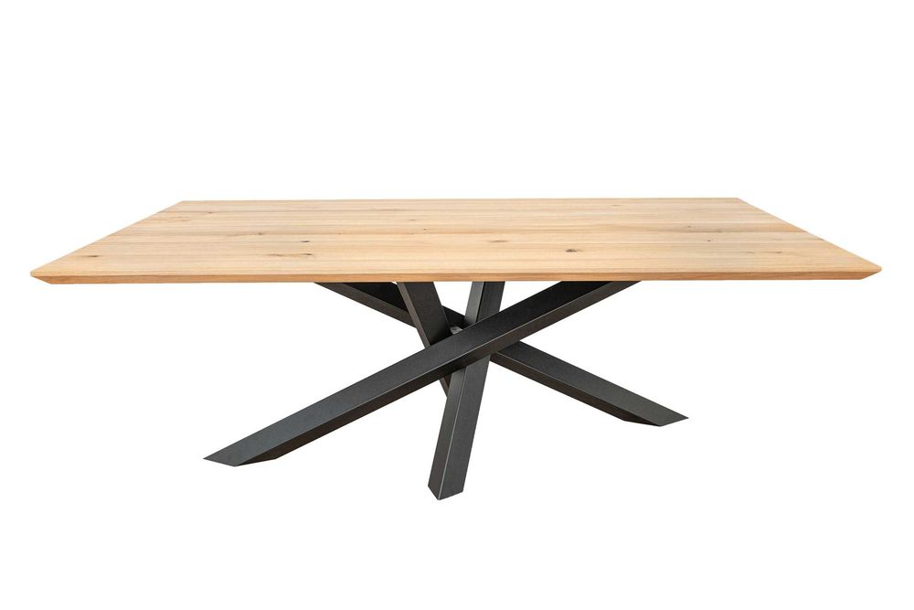 Stół dębowy na wymiar loft premium lite drewno nogi pająk handmade