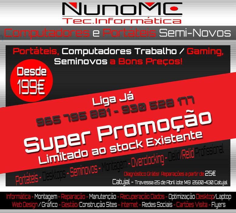 NunoMC - Semi-Novos Compra/Venda-Reparação Multimarcas-Apple-Delid Cpu