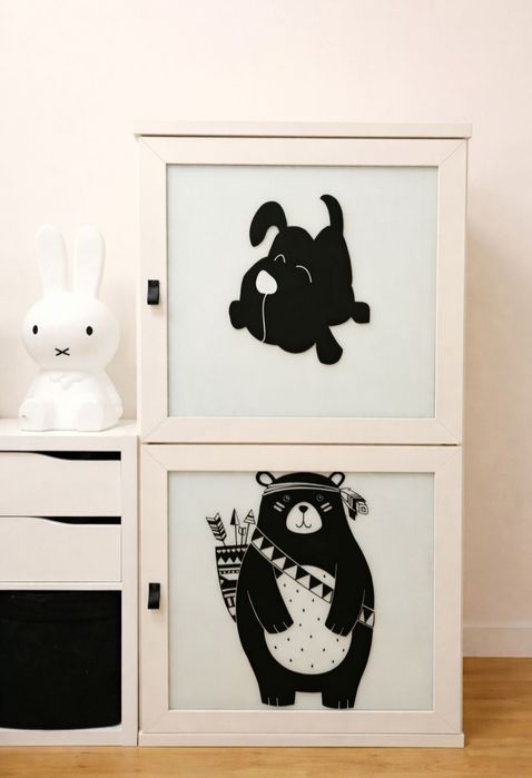 Przeszklona szafka witryna gablota IKEA 148x72x40cm