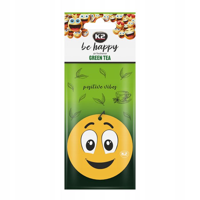 Zapach samochodowy K2 Be Happy Green Tea C800